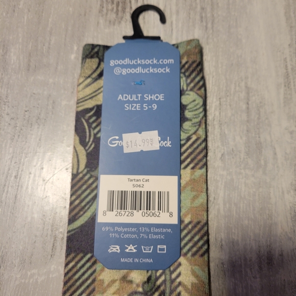 2/$15 Tartan Cat Crew Socks - Picture 3 of 3